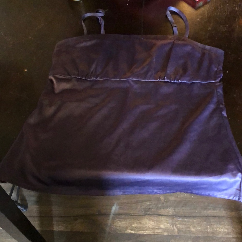 Women’s purple satin top